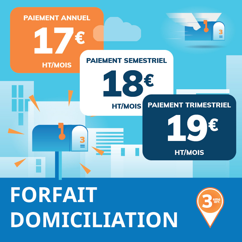 Domiciliation d'entreprise à Marseille 3ème (1 an)