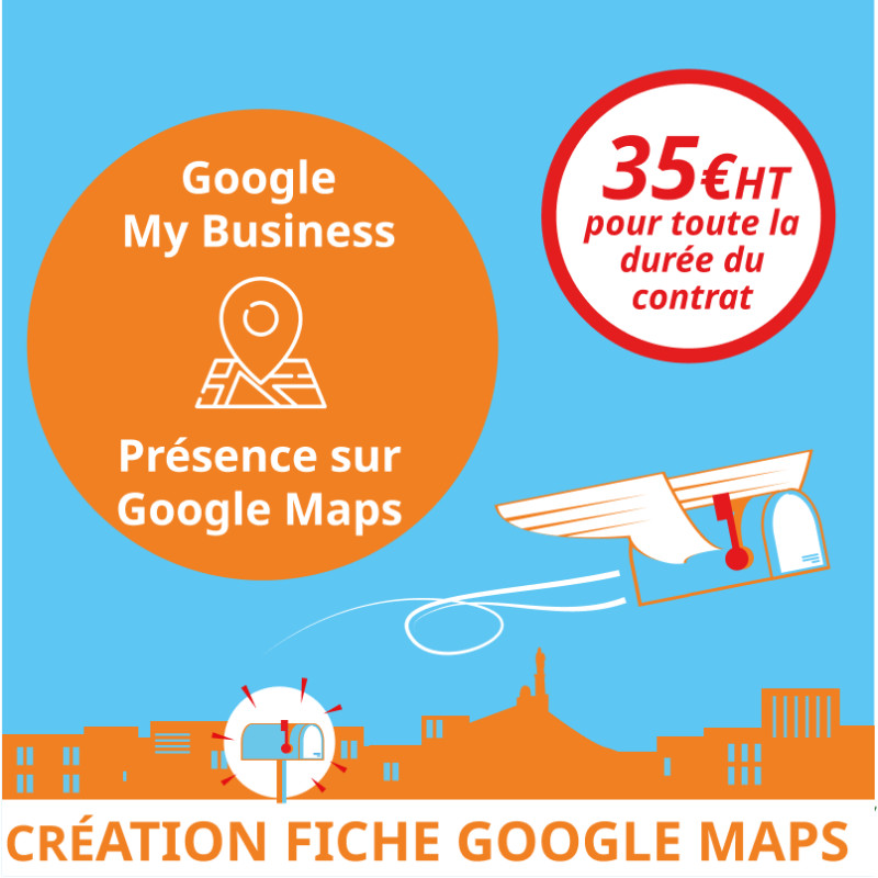 Fiche Google My Business avec présence sur Google Maps